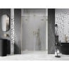 Mexen Lunar Duo porte de douche pivotante 140 cm, transparent, or brossé - 834D-140-000-55-00