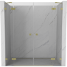 Mexen Lunar Duo Duschdier kloer 180 cm, transparent, vergold gebitzt - 834D-180-000-55-00