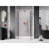 Mexen Lunar Duo Shower Doors, Hinged, 150 cm, Transparent, Rose Gold - 834D-150-000-60-00