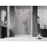 Mexen Lunar Duo 160 cm Hinged Shower Doors, Transparent, Rose Gold - 834D-160-000-60-00