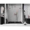 Mexen Lunar Duo porte de douche pivotante 170 cm, transparent, or rose - 834D-170-000-60-00