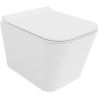 Mexen Teo WC podsētas bļoda Rimless ar lēni krītošu plāno vāku, duroplasts, balts spīdīgs - 30850700