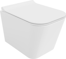 Mexen Teo WC podsētas bļoda Rimless ar lēni krītošu plāno vāku, duroplasts, balts spīdīgs - 30850700