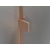 Mexen Lunar Duo shower door hinged 140 cm, transparent, brushed copper - 834D-140-000-65-00
