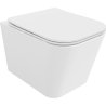 Mexen Teo Rimless WC bowl with soft-close slim seat, duroplast, glossy white - 30850600