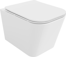Mexen Teo WC-skål Rimless med soft-close slim sits, duroplast, vit glans - 30850600