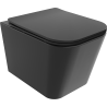 Mexen Teo wc-bril Rimless met soft-close slanke deksel, duroplast, zwart mat - 30850685