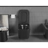 Mexen Teo cuvette WC sans rebord avec abattant slim à descente amortie, duroplast, noir mat - 30850685