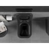 Mexen Teo cuvette WC sans rebord avec abattant slim à descente amortie, duroplast, noir mat - 30850685