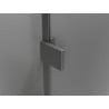 Mexen Lunar Duo 140 cm Swing Shower Door, Transparent, Brushed Gun Gray - 834D-140-000-66-00