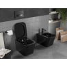 Mexen Teo cuvette WC sans rebord avec abattant slim à descente lente, duroplast, noir brillant - 30854070