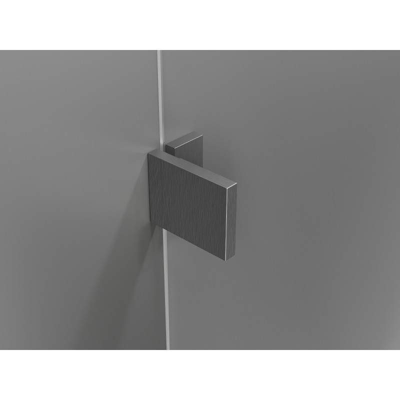 Mexen Lunar Duo Pivot Shower Doors 200 cm, Transparent, Brushed Gun Gray - 834D-200-000-66-00