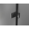 Mexen Lunar Duo Pivot Shower Doors 200 cm, Transparent, Brushed Gun Gray - 834D-200-000-66-00