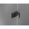 Mexen Lunar Duo Pivot Shower Doors 200 cm, Transparent, Brushed Gun Gray - 834D-200-000-66-00