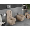 Mexen Teo Rimless WC pott aeglaselt sulguva õhukese duroplastist kaanega, matt cappuccino - 30854064