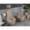 Mexen Teo wc-skål Rimless med långsamt stängande slim-sits, duroplast, cappuccino matt - 30854064