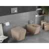 Mexen Teo wc-skål Rimless med långsamt stängande slim-sits, duroplast, cappuccino matt - 30854064
