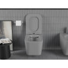 Mexen Teo cuvette WC sans bride avec abattant à descente ralentie slim, duroplast, gris clair mat - 30854061