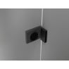 Mexen Lunar Duo porte de douche pivotante 170 cm, transparentes, noires - 834D-170-000-70-00