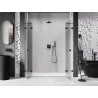 Mexen Lunar Duo porte de douche pivotante 170 cm, transparentes, noires - 834D-170-000-70-00