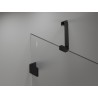 Mexen Lunar Kahe tiivaga dušiuksed, avatavad, 190 cm, läbipaistev, mustad - 834D-190-000-70-00