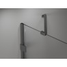 Mexen Lunar Duo dušiuksed 170 cm, läbipaistev, gun metal - 834D-170-000-95-00
