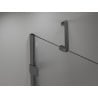 Mexen Lunar Duo Shower Doors Swing 170 cm, Transparent, Gun Metal - 834D-170-000-95-00