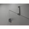 Mexen Lunar Duo drzwi prysznicowe uchylne 190 cm, transparent, gun metal - 834D-180-000-95-00