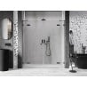Mexen Lunar Duo shower door - hinged 190 cm, transparent, gun metal - 834D-180-000-95-00 - 834D-190-000-95-00