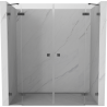 Mexen Lunar Duo hinged duššiuks 190 cm, läbipaistev, relvmetall - 834D-180-000-95-00 - 834D-190-000-95-00