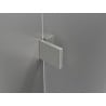 Mexen Lunar Duo porte de douche pivotante 150 cm, transparent, nickel brossé - 834D-150-000-97-00