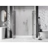 Mexen Lunar Duo Hinged Shower Door 170 cm, Transparent, Brushed Nickel - 834D-170-000-97-00