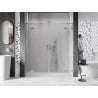 Mexen Lunar Duo Hinged Shower Door 170 cm, Transparent, Brushed Nickel - 834D-170-000-97-00