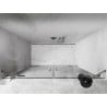 Mexen Lunar Duo Hinged Shower Door 170 cm, Transparent, Brushed Nickel - 834D-170-000-97-00