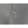 Mexen Lunar Duo 190 cm Hinged Shower Door, Transparent, Brushed Nickel - 834D-190-000-97-00