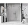 Mexen Lunar Duo portes de douche battantes 200 cm, transparent, nickel brossé - 834D-200-000-97-00