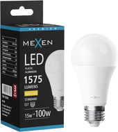 Mexen Nova LED-pirn E27, A60, 15W, Soe - 3000K, 1575 lm - L100-E27-1530-01
