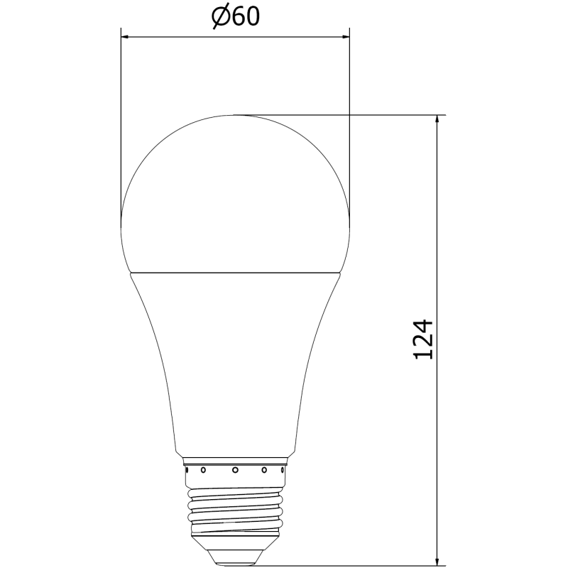 Mexen Nova LED-lamp E27, A60, 15W, Koud - 6500K, 1575 lm - L100-E27-1565-01