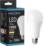 Mexen Nova LED pirn E27, A70, 18W, Soe - 3000K, 1890 lm - L100-E27-1830-01