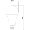 Mexen Nova Bombilla LED E27, A70, 20W, Fría - 6500K, 2100 lm - L100-E27-2065-01