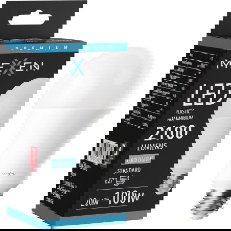 Mexen Nova Λάμπα LED E27, A70, 20W, Ψυχρό - 6500K, 2100 lm - L100-E27-2065-01