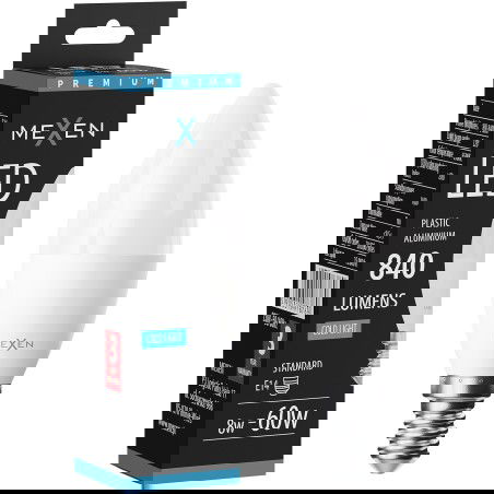 Mexen Nova LED-Lampe E14, C37, 8W, Kalt - 6500K, 840 lm - L102-E14-0865-01