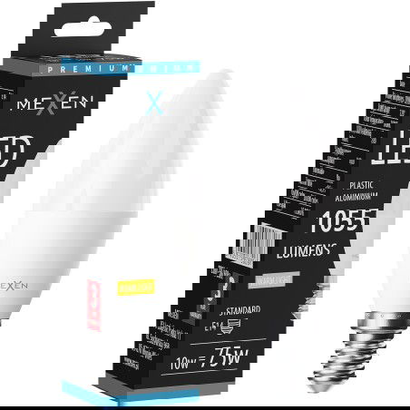 Mexen Nova LED-lamppu E14, C37, 10W, Lämmin - 3000K, 1055 lm - L102-E14-1030-01