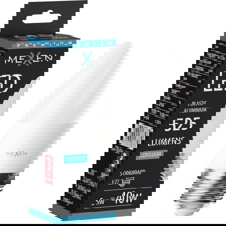Mexen Nova Λάμπα LED E27, C37, 5W, Ψυχρή - 6500K, 525 lm - L102-E27-0565-01