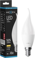 Mexen Nova LED küünlaleek pirn E14, C37, 5W, Soe - 3000K, 525 lm - L106-E14-0530-01