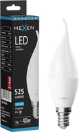 Mexen Nova LED-pirn leek E14, C37, 5W, Külm - 6500K, 525 lm - L106-E14-0565-01
