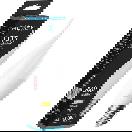 Mexen Nova LED Glühbir Flam, E14, C37, 8W, Wärmt - 3000K, 840 lm - L106-E14-0830-01