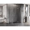 Mexen Lunar Duo dušinurk, parempoolne 100 x 90 cm, läbipaistev, kroom - 834-100P-090L-01-00