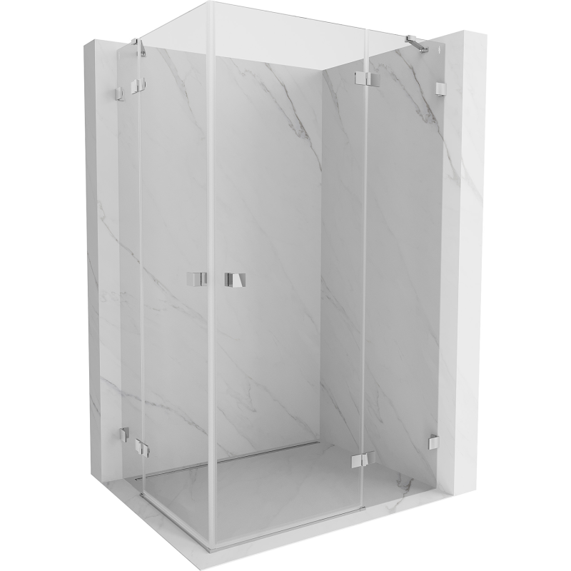 Mexen Lunar Duo kabina prysznicowa uchylna prawa 105 x 70 cm, transparent, chrom - 834-105P-070L-01-00