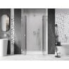 Mexen Lunar L Duo drzwi prysznicowe uchylne 150 cm, transparent, chrom - 834DL-150-000-01-00